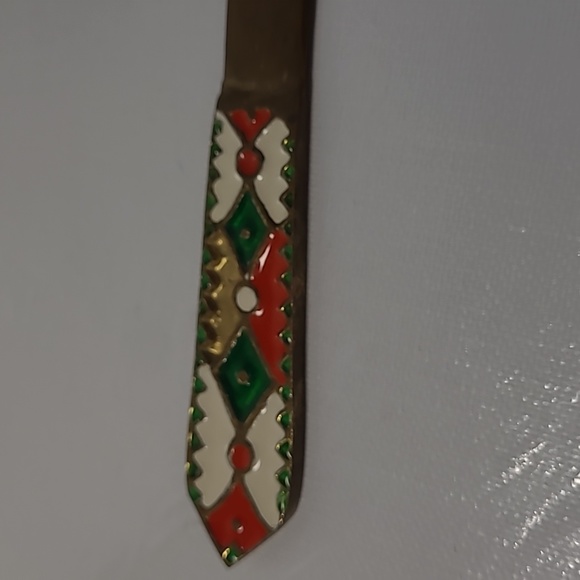 Vintage Brass enamel envelopes or letters opener - Picture 3 of 6